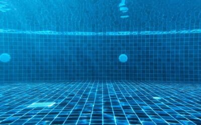 blue swimming pool with water